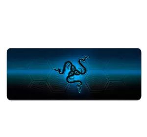 Килимок 400*900 тканинний RAZER 28 з боковою прошивкою, товщина 2 мм, колір Black/Blue, Пакет Килимок 400*900 тканинний RAZER 28 з боковою прошивкою, товщина 2 мм, колір Black/Blue, Пакет
