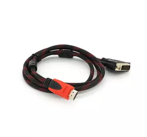 Кабель HDMI (тато) -DVI (тато) 1,5 метра 2 фериту обплетення круглий Пакет, Q150 Кабель HDMI (тато) -DVI (тато) 1,5 метра 2 фериту обплетення круглий Пакет, Q150
