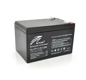 Акумуляторна батарея Ritar LiFePO4 12,8V 12Ah 153,6Wh ( 150 x 98 x  95 (100) )  Q6