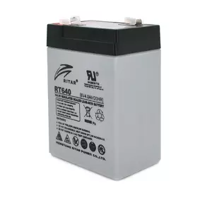 Акумуляторна батарея AGM RITAR RT640, Black Case, 6V 4Ah  ( 70х47х99 (107) ) Q20 Акумуляторна батарея AGM RITAR RT640, Black Case, 6V 4Ah  ( 70х47х99 (107) ) Q20