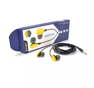 Навушники провідні iKAKU KSC-478 MINGYUE з мікрофоном, Yellow, Bох