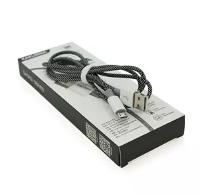 Кабель iKAKU KSC-723 GAOFEI smart charging cable for micro, Black, довжина 1м, 2.4A, BOX Кабель iKAKU KSC-723 GAOFEI smart charging cable for micro, Black, довжина 1м, 2.4A, BOX
