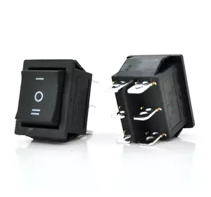 Перемикач  ON-OFF KCD1-106, 250VAC / 15A, 6 контактів, Black, Q50 ( 246*170*41 ) 0,63 кг Перемикач  ON-OFF KCD1-106, 250VAC / 15A, 6 контактів, Black, Q50 ( 246*170*41 ) 0,63 кг