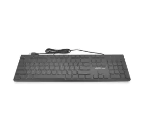 Клавиатура с подсветкой USB JEDEL K510, длина кабеля 170см, (Eng/Укр/Рус), (483х188х35 мм) Black, 104к, Q20