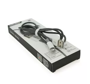 Кабель iKAKU KSC-723 GAOFEI smart charging cable for micro, Black, довжина 1м, 2.4A, BOX