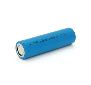 Літій-залізо-фосфатний акумулятор LiFePO4 IFR18650 1400mah, 3.2v, Blue Літій-залізо-фосфатний акумулятор LiFePO4 IFR18650 1400mah, 3.2v, Blue