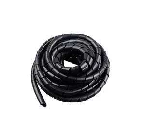 Спіральний кабельний організатор діаметр, 20mm, довжина 3m, Black