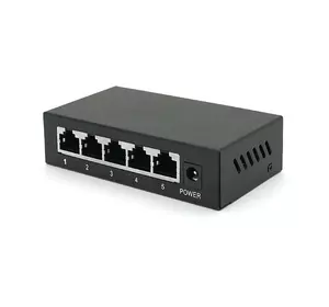 POE комутатор Merlion 4 POE 10/100+1 RJ45 10/100 зовнішній блок живлення 52V 0,92A POE комутатор Merlion 4 POE 10/100+1 RJ45 10/100 зовнішній блок живлення 52V 0,92A