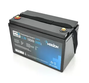 Літій-залізо-фосфатний акумулятор Merlion LiFePO4 12.8V 100AH,(4S1P/BMS-50A),(330x173x220), до 5000 циклів Літій-залізо-фосфатний акумулятор Merlion LiFePO4 12.8V 100AH,(4S1P/BMS-50A),(330x173x220), до 5000 циклів