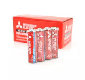 Батарейка Heavy Duty MITSUBISHI 1.5V AA/R6P, 4S shrink pack,200pcs/ctn
