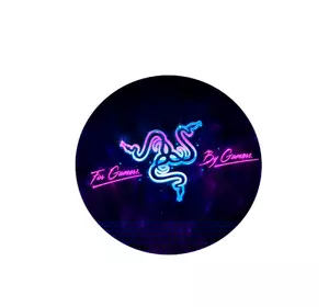 Килимок 220*220 мм тканинний RAZER 16 з боковою прошивкою (круглий), товщина 3 мм, Пакет Килимок 220*220 мм тканинний RAZER 16 з боковою прошивкою (круглий), товщина 3 мм, Пакет