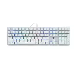 Клавіатура USB Fantech MK855RGB, довжина кабелю 135см, (Eng/Укр/Рус), White, 108к, Q10 Клавіатура USB Fantech MK855RGB, довжина кабелю 135см, (Eng/Укр/Рус), White, 108к, Q10