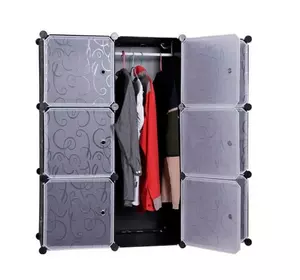 Шафа пластикова Storage Cabinet MP-39-61, 110x110x37 см, Black, Box Шафа пластикова Storage Cabinet MP-39-61, 110x110x37 см, Black, Box