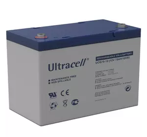 Акумуляторна батарея Ultracell UCG75-12 GEL 12V 75 Ah  (259 x 168 x 214) White Q1/67