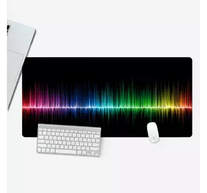 Килимок 300*800 тканинний "Colorful sound waves" з боковою прошивкою, товщина 2 мм, Пакет Килимок 300*800 тканинний "Colorful sound waves" з боковою прошивкою, товщина 2 мм, Пакет