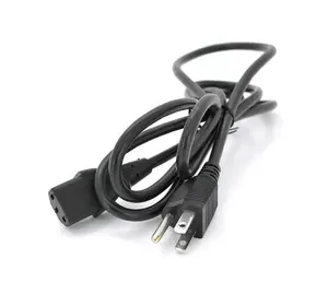 Кабель живлення USA 1.2m, 0.5mm, PC-184/2 B-C13 3 pin із заземленням (американський роз'єм), Black, OEM Q25 Кабель живлення USA 1.2m, 0.5mm, PC-184/2 B-C13 3 pin із заземленням (американський роз'єм), Black, OEM Q25