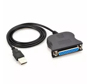 Кабель / перехідник USB LPT IEEE 1284 25 pin, 0.8m, Blister Кабель / перехідник USB LPT IEEE 1284 25 pin, 0.8m, Blister