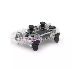 Геймпад Brazzers BR-P05 беспроводной для PS4/PC/IOS/Android DUAL Motor Vibration, BT4.0, AUX, LED light bar, Transparent, 3.7V, 600mAh, Blister-box Геймпад Brazzers BR-P05 беспроводной для PS4/PC/IOS/Android DUAL Motor Vibration, BT4.0, AUX, LED light bar, Transparent, 3.7V, 600mAh, Blister-box