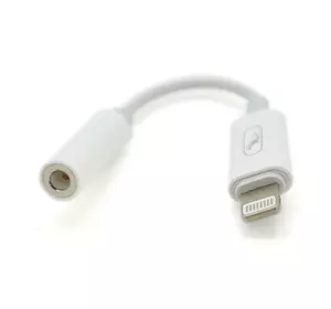 Перехідник Lighting(M) => Jack 3.5mm(F), 5см, White, Box Перехідник Lighting(M) => Jack 3.5mm(F), 5см, White, Box