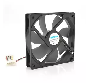 Кулер корпусний Merlion 9025, 92x92x25mm, 12V/0.3A, RPM 1300±10%, 2-pin MOLEX, Black, OEM Кулер корпусний Merlion 9025, 92x92x25mm, 12V/0.3A, RPM 1300±10%, 2-pin MOLEX, Black, OEM