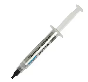 Паста термопровідна HY-710 3g, шприц, Grey,> 3,17W / m-K, <0.067 ° C-in² / W, -30 ° ≈240 °, OEM Q20 Паста термопровідна HY-710 3g, шприц, Grey,> 3,17W / m-K, <0.067 ° C-in² / W, -30 ° ≈240 °, OEM Q20