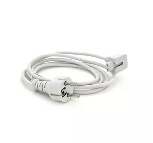 Кабель живлення 1,8 м, 0,75 мм для Apple MacBook / Pro, білий Кабель живлення 1,8 м, 0,75 мм для Apple MacBook / Pro, білий