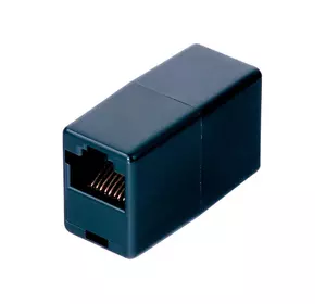 З'єднувач RJ45 8P8C мама/мама RJ45 для з'єднання кабелю, чорний, Q100 З'єднувач RJ45 8P8C мама/мама RJ45 для з'єднання кабелю, чорний, Q100