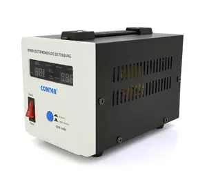 Стабілізатор напруги релейний Conter SVR-1000VA/750W однофазний, напольного монтажу, LED дисплей, DC150-270V, AC230±8%, 2Shuko, Q8 Стабілізатор напруги релейний Conter SVR-1000VA/750W однофазний, напольного монтажу, LED дисплей, DC150-270V, AC230±8%, 2Shuko, Q8