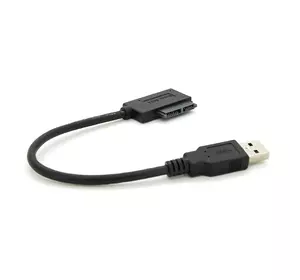Кабель Usb 3.0 AM to SATA black 0.12m для ODD приводів Кабель Usb 3.0 AM to SATA black 0.12m для ODD приводів