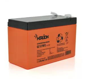 Акумуляторна батарея MERLION GL1270F2 12 V 7Ah ( 150 x 65 x 95 (100) Orange Q10/480 Акумуляторна батарея MERLION GL1270F2 12 V 7Ah ( 150 x 65 x 95 (100) Orange Q10/480