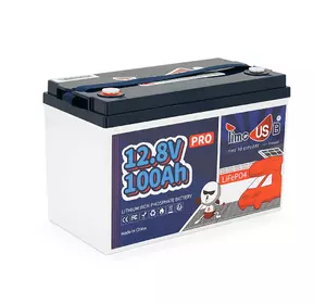 Акумуляторна батарея LiFePO4 Timeusb 12.8V 100Ah Pro, 1280Wh, BMS 100A, 260*168*210мм Акумуляторна батарея LiFePO4 Timeusb 12.8V 100Ah Pro, 1280Wh, BMS 100A, 260*168*210мм