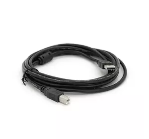 Кабель USB 2.0 AM/BM, 3.0m, 1 ферит, чорний, Пакет Q200 Кабель USB 2.0 AM/BM, 3.0m, 1 ферит, чорний, Пакет Q200