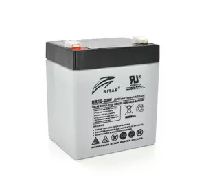 Аккумуляторная батарея AGM RITAR HR1222W, Gray Case, 12V 5.5Ah  ( 90 х 70 х 101 (107 ) 1.55kg Q10