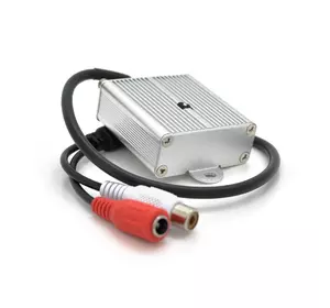 Мікрофон металевий GK-801A для камер відеоспостереження, DC 12V