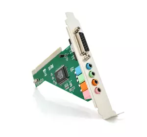 Звукова карта PCI - 4CH (c-media 8738), 3D 4.1, Windows 98 / Windows2000 / XP / NT win7 32/64, BOX