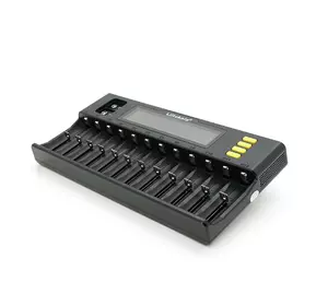 ЗУ універсальне Liitokala Lii-S12, 12+2 каналів, Ni-Mh/Li-ion/LiFePo4/крона, 220V/12V, LED+LCD, Box ЗУ універсальне Liitokala Lii-S12, 12+2 каналів, Ni-Mh/Li-ion/LiFePo4/крона, 220V/12V, LED+LCD, Box