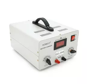 Зарядний пристрій для акумуляторів QCL-B40, AGM/LiFePO4, output:12-72V, 5А-40А,+ крокодили, 290x247x157mm Зарядний пристрій для акумуляторів QCL-B40, AGM/LiFePO4, output:12-72V, 5А-40А,+ крокодили, 290x247x157mm