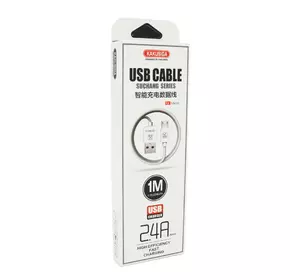 Кабель iKAKU KSC-060 SUCHANG charging data cable series for micro, White, довжина 1м, 2,4А, BOX Кабель iKAKU KSC-060 SUCHANG charging data cable series for micro, White, довжина 1м, 2,4А, BOX
