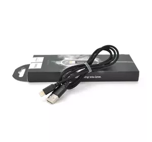 Кабель Hoco X14, Lightning-USB, Black, довжинана 1м, BOX