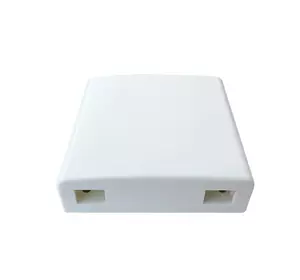 Розетка оптична для адаптера SC / UPC з двома портами 86 х 86 мм, Q400 Розетка оптична для адаптера SC / UPC з двома портами 86 х 86 мм, Q400