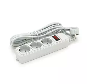 Подовжувач мережі Maxxter SP5, 220В 10А, 3 розетки, 4.5 м, Gray, Q30 Подовжувач мережі Maxxter SP5, 220В 10А, 3 розетки, 4.5 м, Gray, Q30