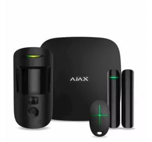 Комплект бездротової сигналізації Ajax StarterKit Cam Plus (HDR) black (Hub 2 Plus /MotionCam(HDR)/DoorProtect/SpaceControl) Комплект бездротової сигналізації Ajax StarterKit Cam Plus (HDR) black (Hub 2 Plus /MotionCam(HDR)/DoorProtect/SpaceControl)
