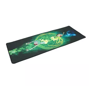 Килимок 300*800 тканинний Rick and Morty з боковою прошивкою, товщина 3 мм, колір Black/Green, Пакет Килимок 300*800 тканинний Rick and Morty з боковою прошивкою, товщина 3 мм, колір Black/Green, Пакет