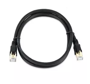 Патч-корд литий VEGGIEG, CCA, SSTP, RJ45, Cat.8, 1,5m, чорний Патч-корд литий VEGGIEG, CCA, SSTP, RJ45, Cat.8, 1,5m, чорний
