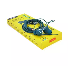 Навушники провідні iKAKU KSC-706 XIANGLING з мікрофоном, Green, Bох