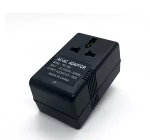 Трансформатор знижувальної напруги 100W Input 110 V/Output 220V + універсальна розетка + перехідник Трансформатор знижувальної напруги 100W Input 110 V/Output 220V + універсальна розетка + перехідник