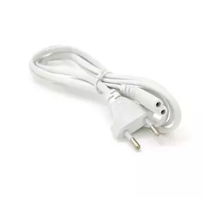 Кабель живлення 1.5m, 0.5mm, PC-184/2 CEE7 / 16-C7 2 pin (для побутової техніки), White, OEM Q500 Кабель живлення 1.5m, 0.5mm, PC-184/2 CEE7 / 16-C7 2 pin (для побутової техніки), White, OEM Q500