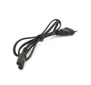 Кабель живлення 1.0m, 0.5mm, PC-184/2 CEE7 / 16-C7 2 pin (для побутової техніки), Black, OEM Q600 Кабель живлення 1.0m, 0.5mm, PC-184/2 CEE7 / 16-C7 2 pin (для побутової техніки), Black, OEM Q600