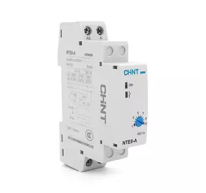 Реле часу CHINT NTE8A015S, на DIN-рейку, затримка відключення-0.1с-5с, Ue/le: AC-15 240В/0,75А, -5°С~+40°С, 93х66,5х18,5 мм Реле часу CHINT NTE8A015S, на DIN-рейку, затримка відключення-0.1с-5с, Ue/le: AC-15 240В/0,75А, -5°С~+40°С, 93х66,5х18,5 мм