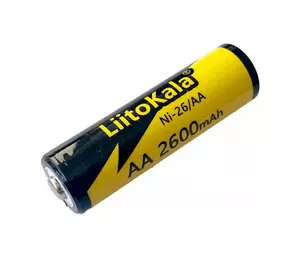 Акумулятор LiitoKala Ni-26/AA 1.2V AA 2600mAh NiMH Rechargeable Battery, 4 штуки у shrink, ціна за shrink